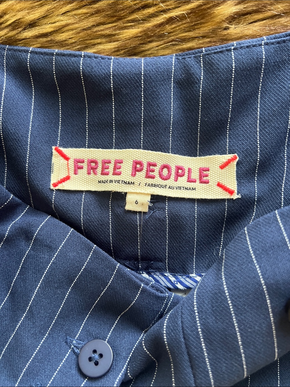 NWT Free People Striped Wide Leg Pants - Picture 3 of 6